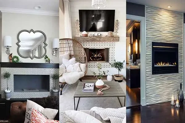 Living Room Fireplace Tile Surround Replacement on Any Budget